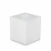 Ice White Lucite  Container (4"W x 5.25"H)