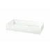 Ice White Lucite  Flat Towel Holder/Small Tray (5.5"W x 9.75"L x 1.75"H)