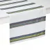 Sicily Purple, blue stripes on White Runner 16 x 108 in