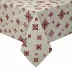 St. Moritz Beige with Print Tablecloth 70 x 128 in