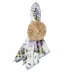 Cassis White and Lavender Multicolor Set of 4 Napkins 20 x 20 in