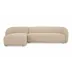 Faye Beige Boucle Sectional Left
