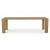 Segment Wood Heritage Brown Dining Table Large
