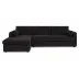 Burrow Chaise Black Sleeper Sectional With Storage Left