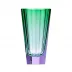 Purity Aquamarine Rose Lead-Free Crystal, Cut Underlaid Vase 22,5 cm