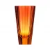 Purity Topaz Rose Lead-Free Crystal, Cut Underlaid Vase 22,5 cm