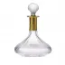 Splendid Clear Lead-Free Crystal, Cut, 24-Carat Gold (Relief Decor) Carafe 1000 ml