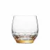 Jewel Clear Lead-Free Crystal, Cut, 24-Carat Gold (Wide Border) Tumbler 150 ml