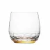Jewel Clear Lead-Free Crystal, Cut, 24-Carat Gold (Wide Border) Tumbler 400 ml