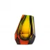 Pear Topaz Reseda Lead-Free Crystal, Cut Panel Underlaid Vase 20,0 cm
