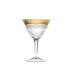 Splendid Goblet Clear, Cut, 24-Carat Gold (Relief Decor) 150 Ml