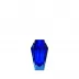 Gema Aquamarine Blue Lead-Free Crystal, Cut Underlaid Vase 13,0 cm