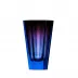 Purity Aquamarine Amethyst Lead-Free Crystal, Cut Underlaid Vase 22,5 cm