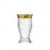 Splendid Clear Lead-Free Crystal, Cut, 24-Carat Gold (Relief Decor) Tumbler Water 180 ml