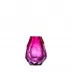 Stones Alexandrite Rose Lead-Free Crystal, Cut Polished Pebbles Underlaid Vase 13,0 cm