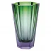 Purity Alexandrite Green Lead-Free Crystal, Cut Underlaid Vase 28,0 cm