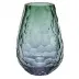 Stones Alexandrite Green Lead-Free Crystal, Cut Polished Pebbles Underlaid Vase 31,0 cm