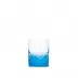 Whisky Set /1 Tumbler For Distillate Aquamarine Lead-Free Crystal, Cut Pebbles 60 Ml