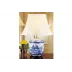 Blue Canton Temple Jar Lamp 25"