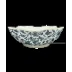 Sacred Bird & Butterfly Blue Square Bowl Large 9"