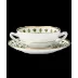 Matignon Green Cream Soup And Saucer (Special Order)