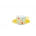 Vues De Paris Lemon Tea Cup & Saucer (Special Order)