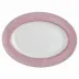 Pink Lace Oval Platter 14"