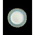 Chelsea Feather Turquoise Bread and Butter 7.25"