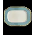 Chelsea Feather Turquoise Cookie Plate