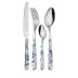 China Roses Blue 2-Pc Salad Serving Set
