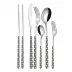 Hearts Gray Asian 2 Pairs Chopsticks In Gift Box