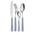 Optical Blue 2-Pc Salad Serving Set