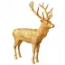 Stag Figurine Gold Plated Bronze