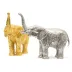 Elephant Figurine Gold Plated Bronze