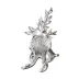 Rocaille Placecard Holder Silver