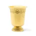 Coco Chased Goblet Large Gold Washed Inside