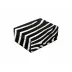 Lacquer Zebra Medium Box 8" x 6" x 3.5"H