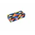 Lacquer Geometric Pencil Box 9" x 4" x 2.5"H