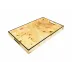 Lacquer Mappa Burl Rectangular Breakfast Tray 14"W x 22"L x 2"H