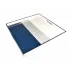 Lacquer Navy Blue/Shine Silver/White Square Tray 22" x 22" x 2"H