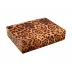 Lacquer Cheetah Stationery Box 12.5" x 9.5" x 2.75"H