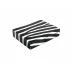 Lacquer Zebra Stationery Box 12.5" x 9.5" x 2.75"H