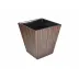Lacquer Macassar Ebony Waste Basket 9" x 9" x 10"H