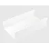 Lacquer White Napkin Holder 9" x 5" x 2.5"H
