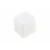 Lacquer White Q-Tip Box 3.5" x 3.5" x 4"H
