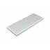 Lacquer Cool Gray/White Trim Long Vanity Tray 7" x 17" x 1.5"H