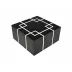 Lacquer Interlock Hinged Box 10" x 10" x 5"H