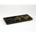 Lacquer Black Gold Marble Long Vanity Tray 7" x 17" x 1.5"H