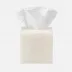 Abiko Pearl White Tissue Box Square Straight Cast Resin