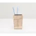 Andria #Dnr# Smoked Brush Holder Square Tapered Capiz